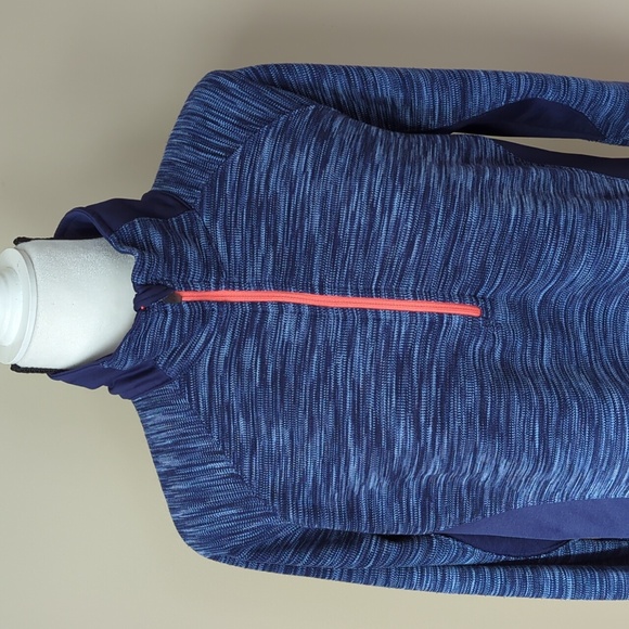 Columbia Sportswear Co. Quarter Zip Striped Long Sleeve Sweatshirt XL Blue - Picture 4 of 14